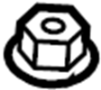 View Nut Bearing Driving. Nut Lock, Axle Bearing.  (Rear) Full-Sized Product Image