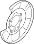 Image of Brake Backing Plate (Left, Rear). A backing plates used on. image for your INFINITI QX56  