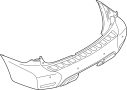 Image of Bumper Cover (Rear) image for your 2021 Nissan Armada SV 3ROW  