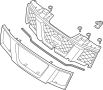 Image of Grille (Front) image for your 2013 Nissan Maxima SEDAN GLE  