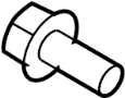 Image of Starter Heat Shield Bolt. A threaded rod with a. image for your 2014 Nissan NV3500 BUS SV 5.6L V8 FLEX AT 