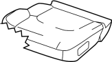 Image of Seat Cushion Pad (Front). Seat Cushion Pad. image for your 2017 Nissan Frontier   