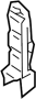 Image of Truck Bed Panel Reinforcement (Left, Rear) image for your 2011 Nissan Frontier   