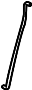 View Door Lock Operating Rod (Left) Full-Sized Product Image