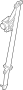 Image of Seat Belt Lap and Shoulder Belt (Left, Rear) image for your 1998 Nissan 240SX   
