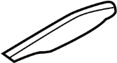 Image of Roof Luggage Carrier Side Rail Cap (Right, Rear) image for your 2020 Nissan Rogue SL PREMIUM 2ROW  