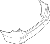 Image of Bumper Cover (Rear) image for your 2017 Nissan Maxima  3.5L V6 MT 