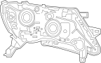 Image of Headlight (Right) image for your 2009 Nissan Maxima   