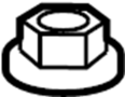 View Cable Control. Cushion. Device TRA. Nut Flange, Hex. Trim and Pad.  Full-Sized Product Image