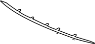 Image of Bumper Trim (Front) image for your 2015 Nissan Sentra   