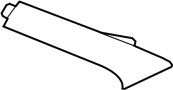 Image of Body D-Pillar Molding (Right, Rear) image for your 2008 Nissan Rogue   
