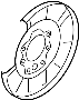 View Brake Splash Guard. Plate Back, Brake.  (Right, Rear) Full-Sized Product Image