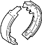 Image of Parking Brake Shoe image for your 2012 Nissan Juke SV 1.6L CVT 2WD 