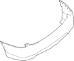 Image of Bumper Cover (Rear) image for your 2014 Nissan Rogue HATCHBACK SV  