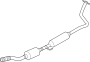 Image of Catalytic Converter (Front) image for your 2025 Nissan Altima SEDAN SL 2.5L CVT AWD 