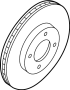 Image of Disc Brake Rotor (Front). A single disc brake. image for your Nissan