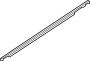 Image of Door Belt Molding (Left, Rear) image for your 2009 Nissan Murano WAGON S  