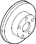 Image of Disc Brake Rotor (Front). A single disc brake. image for your 2004 INFINITI G35  COUPE TRACK(LEATHER) 