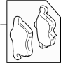 Image of Pad Kit (RR) Brake. Pad Kit Disc Brake. Service File P. (Rear) image for your 2003 INFINITI G35   