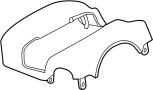 Image of CUBIERTA COLUMNA DIRECCI±N SUP   . A trim component that. image for your 2017 Nissan Z R/S BASE  