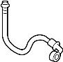 Image of Brake Hydraulic Hose (Rear). A flexible hose. image for your 2021 Nissan Rogue   
