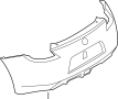 Image of Bumper Cover (Rear) image for your 2007 Nissan Frontier King Cab SV 4.0L V6 MT 2WD 