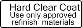 View Engine Sticker. Label Caution, Paint Repair.  Full-Sized Product Image 1 of 10