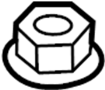 View Cable Control. Cushion. Device TRA. Nut Flange, Hex. Trim and Pad.  Full-Sized Product Image