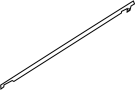 Image of Door Window Belt Weatherstrip (Left, Rear) image for your 2009 Nissan Murano WAGON S  
