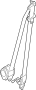 Image of Seat Belt Lap and Shoulder Belt (Left, Front) image for your 2020 Nissan Frontier Crew Cab SV 3.8L V6 AT 2WD 