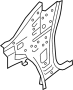 Image of Body A-Pillar (Left) image for your 2012 Nissan NV3500 VAN SV - STANDARD ROOF  