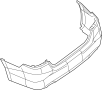 Image of Bumper Cover (Rear) image for your 2017 Nissan Maxima  3.5L V6 MT 