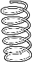 Image of RESORTE DELANTERO. Coil Spring. image for your 2017 Nissan Sentra   