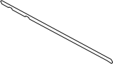 View Molding (RR) Door. MOULDING Door Outside.  (Right, Rear) Full-Sized Product Image