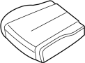 Image of Seat Cushion Foam (Front). Foam for seat cushion. image for your 2017 Nissan NV3500 VAN SL - HIGH ROOF  