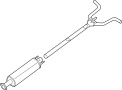 Image of Exhaust Pipe image for your 2024 Nissan Sentra   