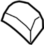 Image of Headrest (Rear) image for your 2009 Nissan Frontier Crew Cab SE 4.0L V6 MT 2WD 