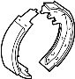 View Parking Brake Shoe (Rear) Full-Sized Product Image