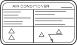 Image of A/C System Information Label image for your 2009 INFINITI QX50   