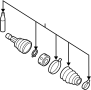 View CV Joint Boot Kit Full-Sized Product Image 1 of 2