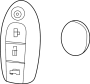 Image of Keyless Entry Transmitter image for your 2013 Nissan Versa   