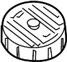 Image of Brake Master Cylinder Reservoir Cap (Rear) image for your 2017 INFINITI Q70   