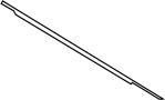 Image of Door Belt Molding (Left, Front) image for your 2012 Nissan Titan King Cab SV 5.6L V8 AT 2WD/SB 