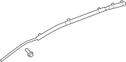 Image of Curtain Air Bag (Left) image for your 2024 Nissan Titan King Cab BASE  