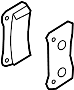 Image of Disc Brake Pad Set (Rear). A set of disc brake pads. image for your 2019 Nissan Titan   