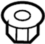 View Nut Bearing Driving. Nut Lock, Axle Bearing.  (Rear) Full-Sized Product Image