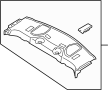 Image of Package Tray Trim (Rear) image for your 2019 Nissan GT-R  3.8L V6 GR6 TT 
