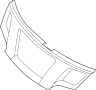Image of Grille Molding image for your 2015 Nissan NV200 TAXI   