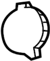 Image of Brake Master Cylinder Reservoir Cap (Rear) image for your 2021 Nissan Armada PLATINUM 3ROW  
