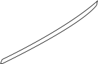 Image of Door Window Belt Weatherstrip (Left, Front) image for your 2016 Nissan Pathfinder SL  